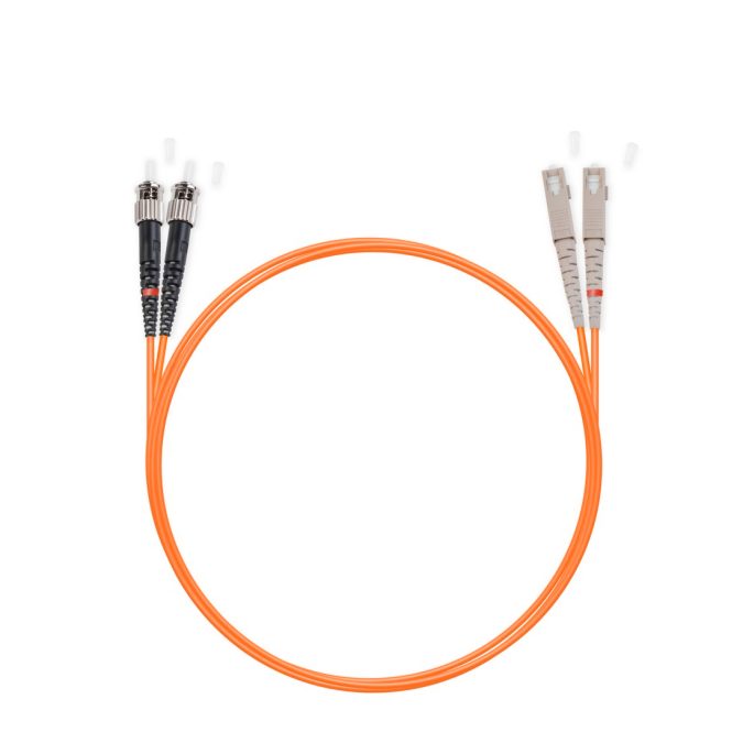 Патч корд оптоволоконный,, SC/UPC-ST/UPC MM OM2 50/125 Duplex 3.0мм 1 м, LSZH