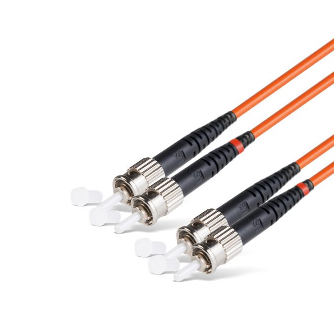Патч корд оптоволоконный,, ST/UPC-ST/UPC MM OM2 50/125 Duplex 3.0мм 1 м, LSZH