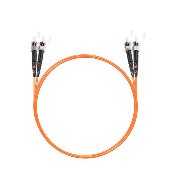 Патч корд оптоволоконный,, ST/UPC-ST/UPC MM OM2 50/125 Duplex 3.0мм 1 м, LSZH