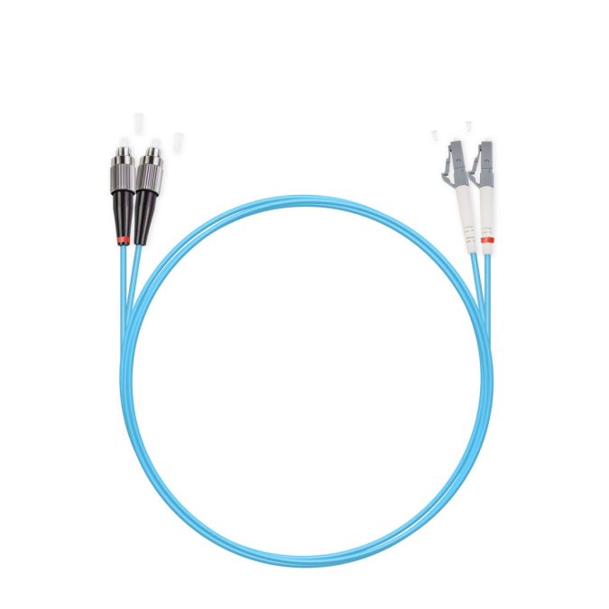 Патч корд оптоволоконный,, FC/UPC-LC/UPC MM OM3 50/125 Duplex 3.0мм 1 м, LSZH