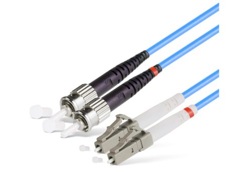 Патч корд оптоволоконный,, LC/UPC-ST/UPC MM OM3 50/125 Duplex 3.0мм 1 м, LSZH