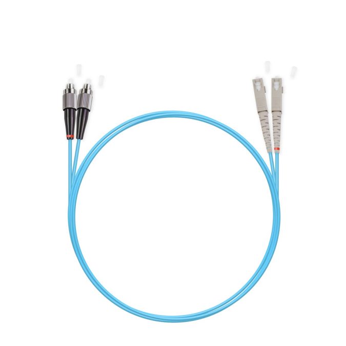 Патч корд оптоволоконный,, SC/UPC-FC/UPC MM OM3 50/125 Duplex 3.0мм 1 м, LSZH