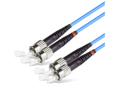 Патч корд оптоволоконный,, ST/UPC-ST/UPC MM OM3 50/125 Duplex 3.0мм 1 м, LSZH