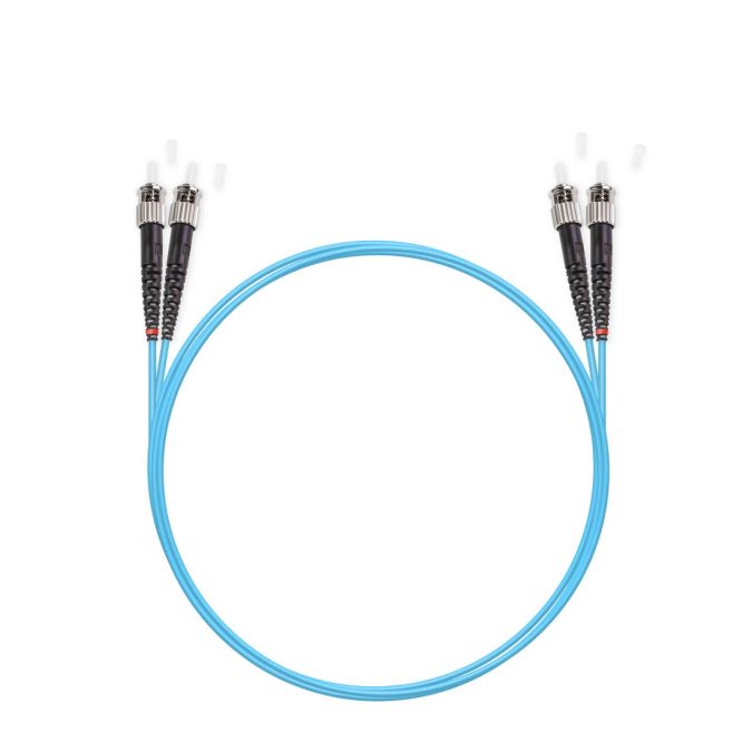 Патч корд оптоволоконный,, ST/UPC-ST/UPC MM OM3 50/125 Duplex 3.0мм 1 м, LSZH