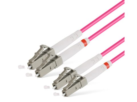 Патч корд оптоволоконный,, LC/UPC-LC/UPC MM OM4 50/125 Duplex 3.0мм 1 м, LSZH