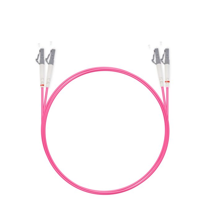Патч корд оптоволоконный,, LC/UPC-LC/UPC MM OM4 50/125 Duplex 3.0мм 1 м, LSZH
