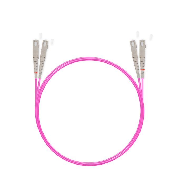 Патч корд оптоволоконный,, SC/UPC-SC/UPC MM OM4 50/125 Duplex 3.0мм 1 м, LSZH