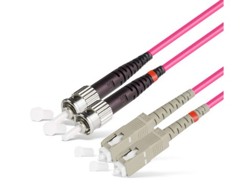 Патч корд оптоволоконный,, SC/UPC-ST/UPC MM OM4 50/125 Duplex 3.0мм 1 м, LSZH