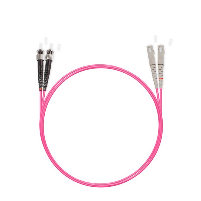 Патч корд оптоволоконный,, SC/UPC-ST/UPC MM OM4 50/125 Duplex 3.0мм 1 м, LSZH