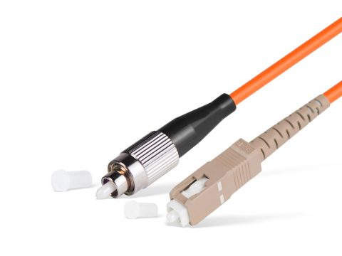Патч корд оптоволоконный,, FC/UPC-SC/UPC MM OM1 62.5/125 Simplex 3.0мм 1 м, LSZH