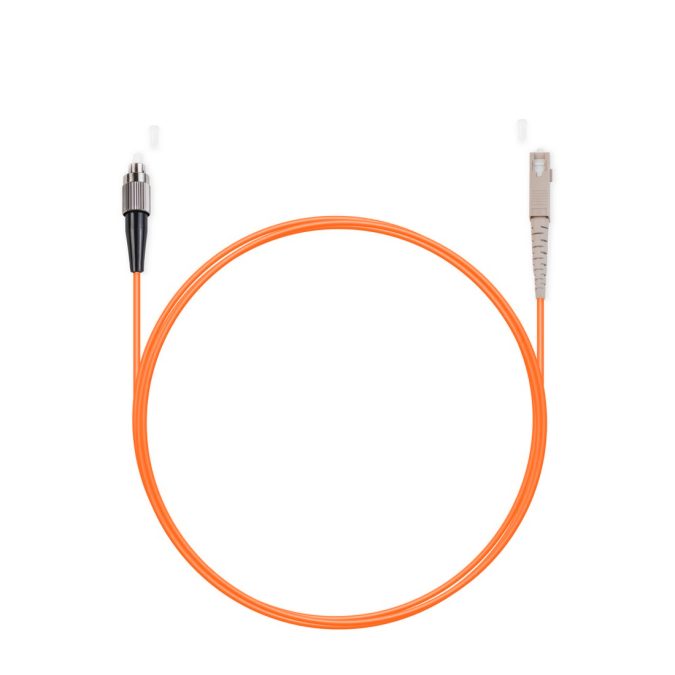 Патч корд оптоволоконный,, FC/UPC-SC/UPC MM OM1 62.5/125 Simplex 3.0мм 1 м, LSZH
