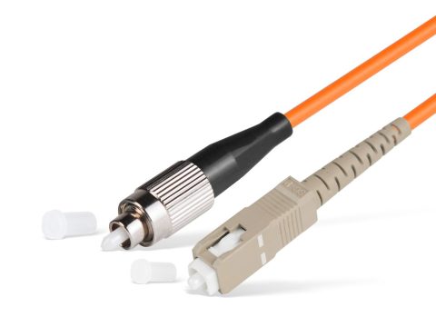 Патч корд оптоволоконный,, FC/UPC-SC/UPC MM OM2 50/125 Simplex 3.0мм 1 м, LSZH