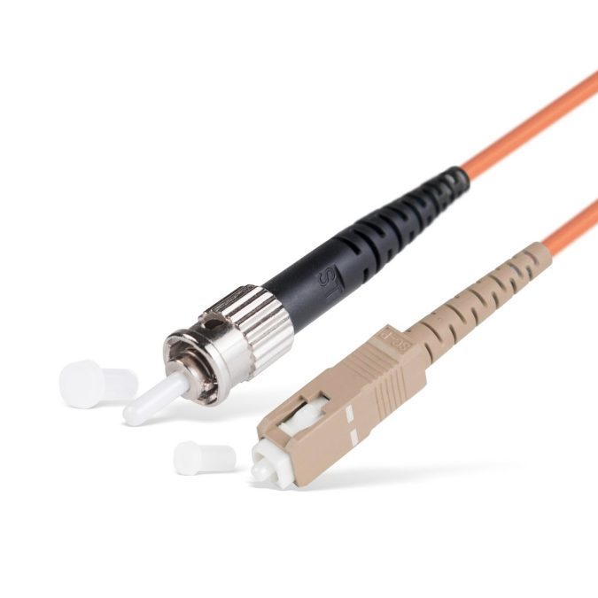 Патч корд оптоволоконный,, SC/UPC-ST/UPC MM OM2 50/125 Simplex 3.0мм 1 м, LSZH