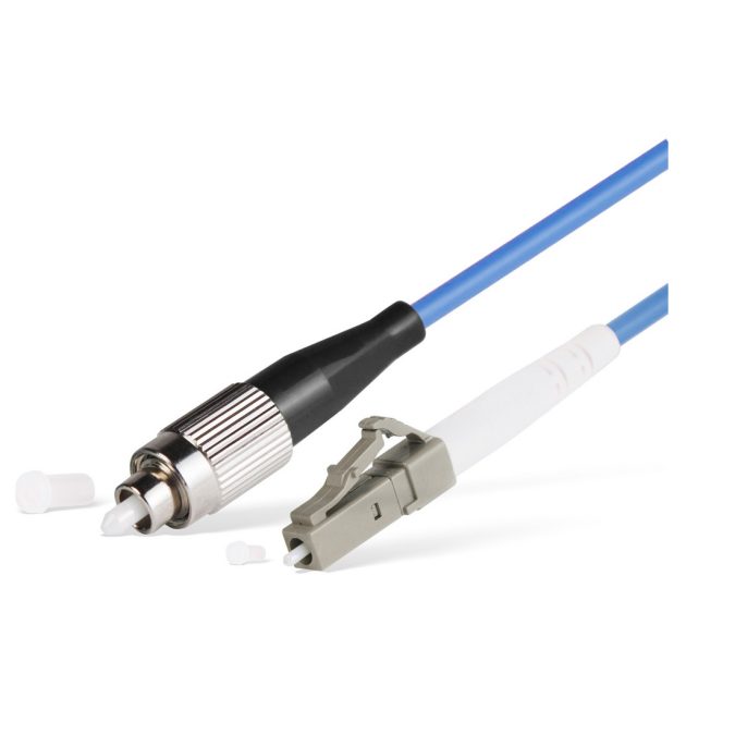 Патч корд оптоволоконный,, FC/UPC-LC/UPC MM OM3 50/125 Simplex 3.0мм 1 м, LSZH
