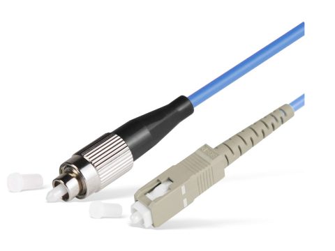 Патч корд оптоволоконный,, FC/UPC-SC/UPC MM OM3 50/125 Simplex 3.0мм 1 м, LSZH