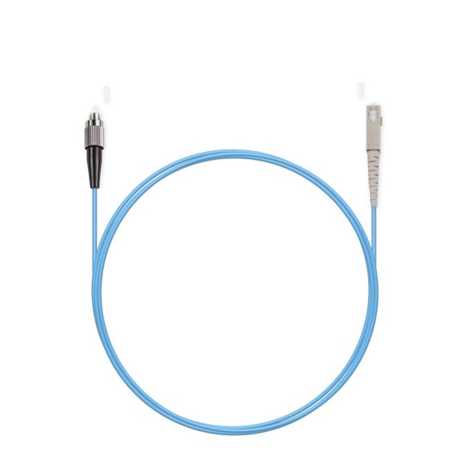 Патч корд оптоволоконный,, FC/UPC-SC/UPC MM OM3 50/125 Simplex 3.0мм 1 м, LSZH