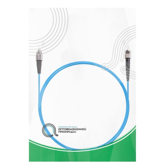 Патч корд оптоволоконный,, FC/UPC-ST/UPC MM OM3 50/125 Simplex 3.0мм 1 м, LSZH