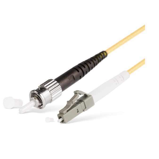 Патч корд оптоволоконный,, LC/UPC-ST/UPC MM OM3 50/125 Simplex 3.0мм 1 м, LSZH