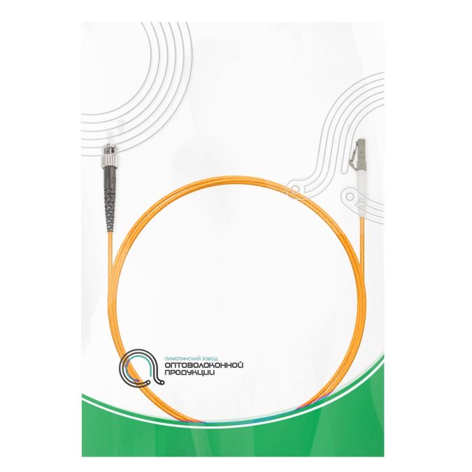 Патч корд оптоволоконный,, LC/UPC-ST/UPC MM OM3 50/125 Simplex 3.0мм 1 м, LSZH