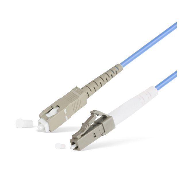 Патч корд оптоволоконный,, SC/UPC-LC/UPC MM OM3 50/125 Simplex 3.0мм 1 м, LSZH