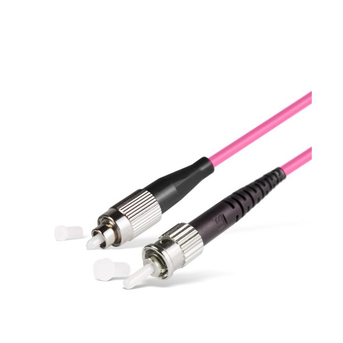 Патч корд оптоволоконный,, FC/UPC-ST/UPC MM OM4 50/125 Simplex 3.0мм 1 м, LSZH