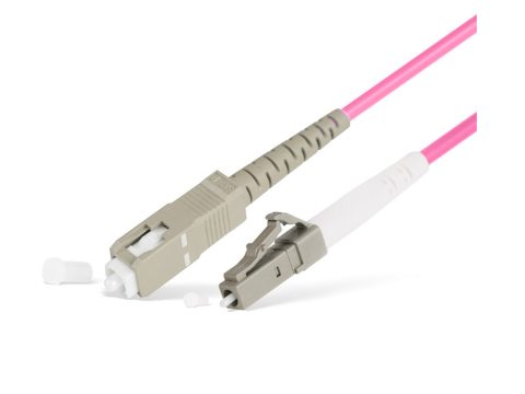 Патч корд оптоволоконный,, SC/UPC-LC/UPC MM OM4 50/125 Simplex 3.0мм 1 м, LSZH