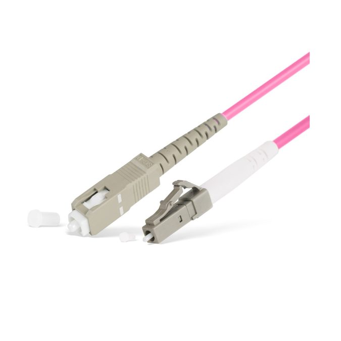 Патч корд оптоволоконный,, SC/UPC-LC/UPC MM OM4 50/125 Simplex 3.0мм 1 м, LSZH