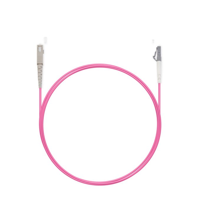 Патч корд оптоволоконный,, SC/UPC-LC/UPC MM OM4 50/125 Simplex 3.0мм 1 м, LSZH