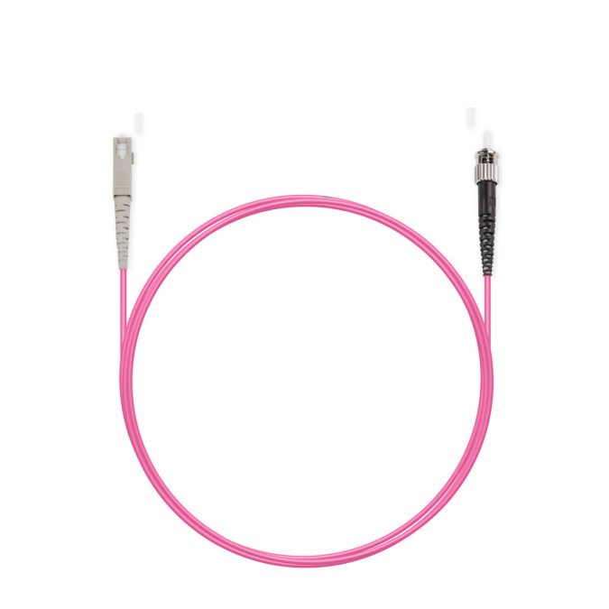 Патч корд оптоволоконный,, SC/UPC-ST/UPC MM OM4 50/125 Simplex 3.0мм 1 м, LSZH