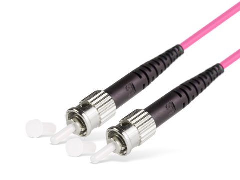 Патч корд оптоволоконный,, ST/UPC-ST/UPC MM OM4 50/125 Simplex 3.0мм 1 м, LSZH
