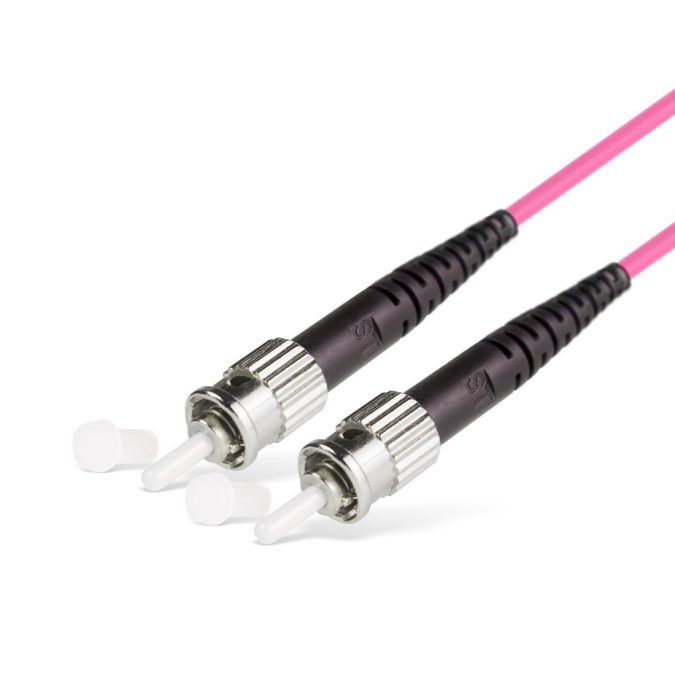 Патч корд оптоволоконный,, ST/UPC-ST/UPC MM OM4 50/125 Simplex 3.0мм 1 м, LSZH