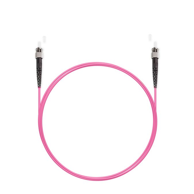 Патч корд оптоволоконный,, ST/UPC-ST/UPC MM OM4 50/125 Simplex 3.0мм 1 м, LSZH