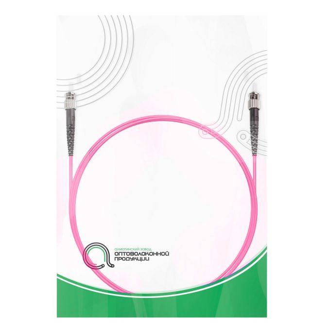 Патч корд оптоволоконный,, ST/UPC-ST/UPC MM OM4 50/125 Simplex 3.0мм 1 м, LSZH