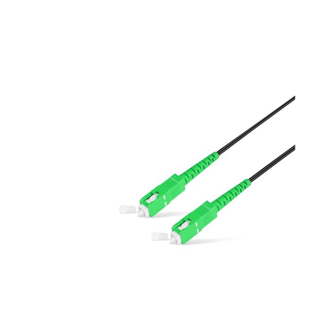Абонентский FTTH Патч Корд,, SС/APC-SC/APC SM 1 м, Для внешней прокладки, Чёрный, LSZH