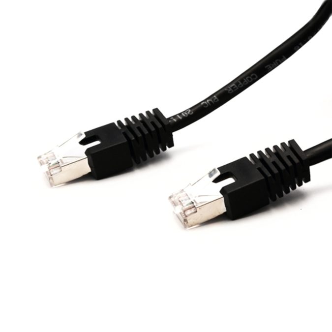 Патч Корд, SHIP, S4025BK0100-P, Cat.5e, FTP, LSZH, RJ-45, 1 м, Чёрный, Пол. пакет