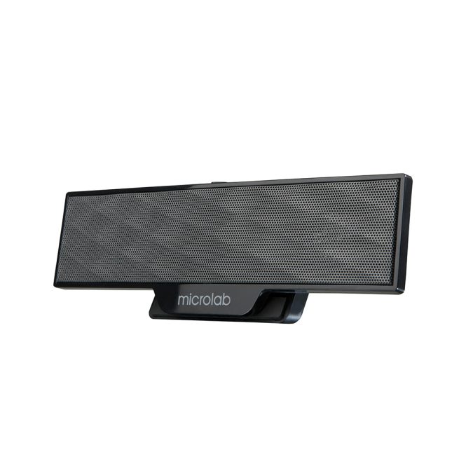 Колонки, MicroLab, B51(USB), 2.0, 4Вт (2Вт*2), USB (питание), 3,5 MiniJack, 205*68*35 мм., Чёрный