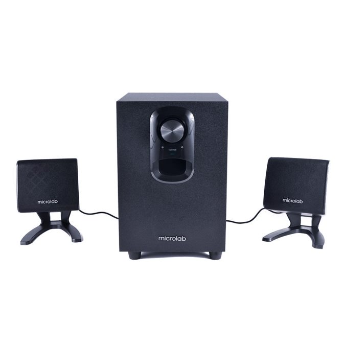 Акустическая система, Microlab, M-108, 11Вт (2,5Вт*2+6Вт), Вход/Выход 3,5 MiniJack, Чёрный
