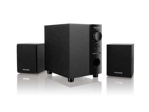 Акустическая система, Microlab, M-109, 2.1, 10Вт (2,5Вт*2+5Вт), Выход RCA sokets, Вход 3,5 MiniJack, Чёрный