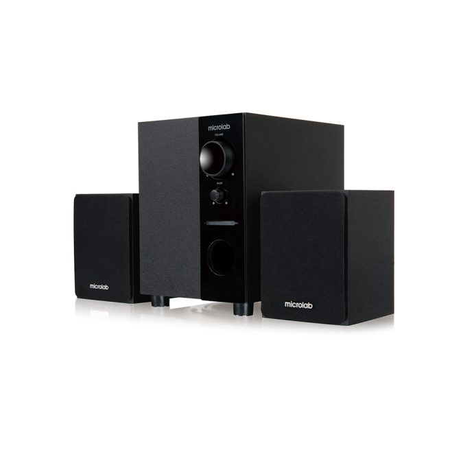Акустическая система, Microlab, M-109, 2.1, 10Вт (2,5Вт*2+5Вт), Выход RCA sokets, Вход 3,5 MiniJack, Чёрный