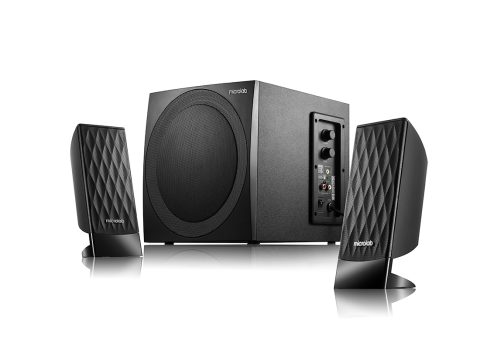 Акустическая система, Microlab, M300, 2.1, 38Вт (12Вт*2+14Вт), Выход 2RCA, Вход 3,5 MiniJack, Чёрный