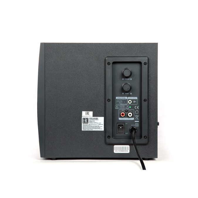 Акустическая система, Microlab, M300, 2.1, 38Вт (12Вт*2+14Вт), Выход 2RCA, Вход 3,5 MiniJack, Чёрный