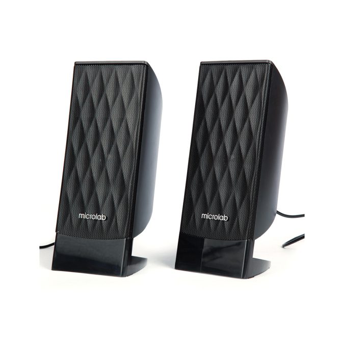 Акустическая система, Microlab, M300, 2.1, 38Вт (12Вт*2+14Вт), Выход 2RCA, Вход 3,5 MiniJack, Чёрный