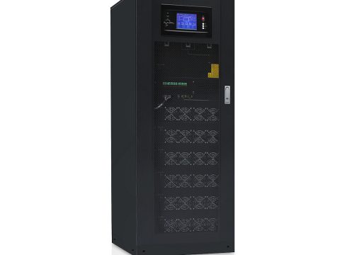Источник бесперебойного питания, SVC, RM120/20X, 120кВа/108кВт.,Тип: модульный, Высота 1,6м, Подключение до 6 модулей 20кВа(PM20X), Холодный старт, Горячая замена модулей, 3 фазы на вход/3 фазы на выход, Коэффициент мощности 0,9