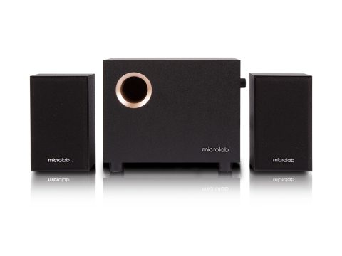 Акустическая система, Microlab, M-105, 10Вт (2,5Вт*2+5Вт), Выход 2RCA, Вход 3.5 MiniJack, Чёрный