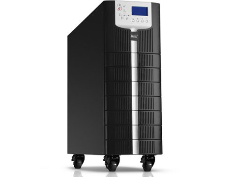 Источник бесперебойного питания, SVC, GT33-10KVA, Мощность 10кВА/10кВт, Диапазон работы AVR: 304-478В, Трёхфазный (3 фазы на вход, 3 фазы на выход), Батареи: 40шт.* 7.5Ач или 9Ач (не поставляются в комплекте, устанавливаются внутрь ИБП), On-Line, LCDRS-232, Коэффициент мощности 1, Чёрный