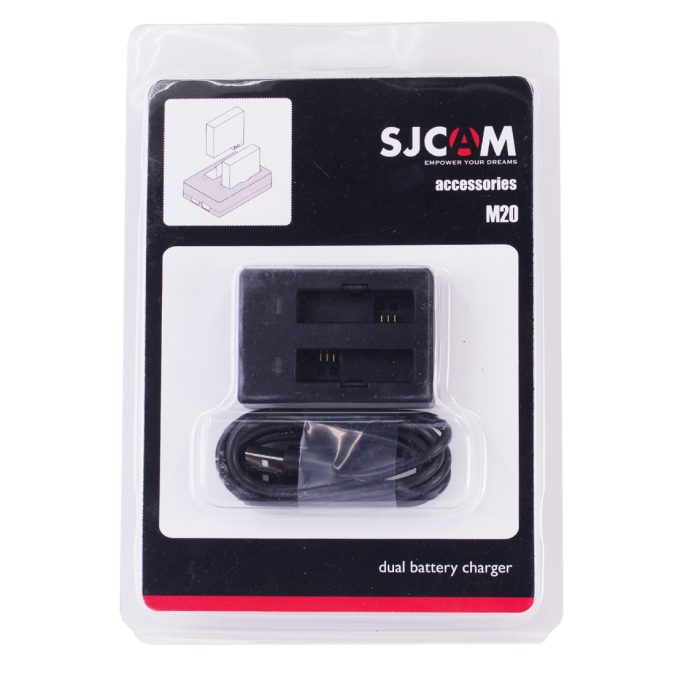 Зарядное устройство, SJCAM, SJ301, для 2-х аккумуляторов M20
