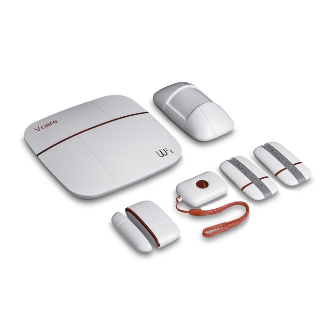 Беспроводной комплект системы безопасности, Patrol Hawk, A V-care (Стандарт), Wi-Fi, GSM, 1x панель сигнализации, 1x датчик движения, 1x датчик размыкания, 2x пульт управления, 1x кнопка вызова, 1x датчик температуры и влажности. Уточняйте работоспособность ПО на своем устройстве.