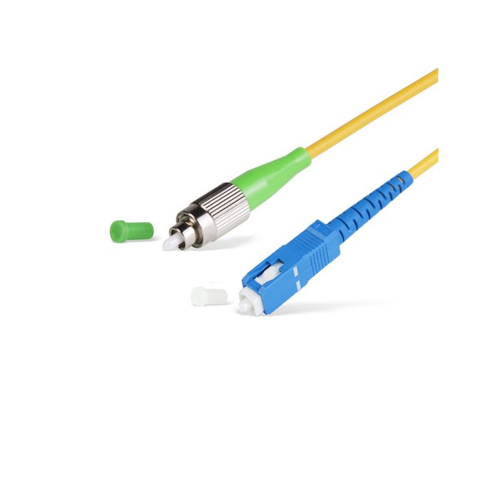 Патч корд оптоволоконный,, FC/APC-SC/UPC SM 9/125 Simplex 3.0мм 1 м, LSZH
