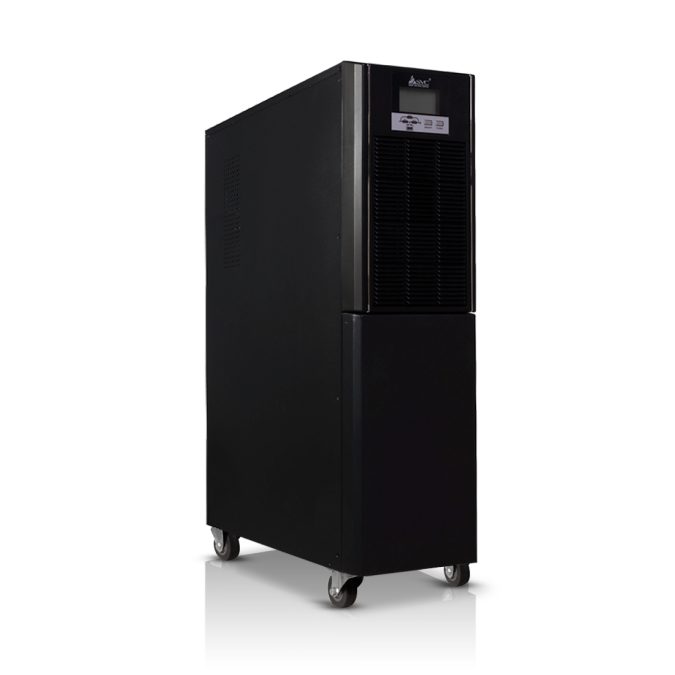 Источник бесперебойного питания, SVC, PTS-6KL-LCD, Мощность 6кВА/6кВт, PTS-серия, On-Line, LCDRS-232, SMART, Диапазон работы AVR: 110-288В, Бат.: 12В/7Ач*16шт., Клеммная колодка, Вентилятор: 12см*1шт., Чёрный