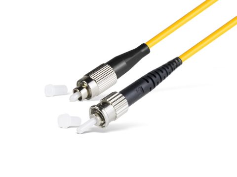 Патч корд оптоволоконный,, FC/UPC-ST/UPC SM 9/125 Simplex 2.0мм 1 м, LSZH